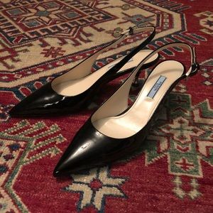 Prada Bow Pointy Toe Pump